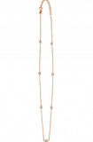 Diamonte Chain Necklace in Rose Gold