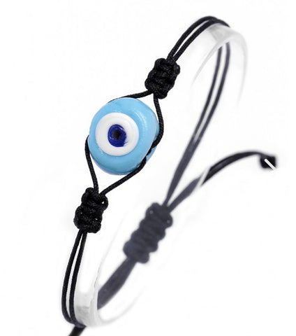 Evil Eye Bead Cord Bracelet