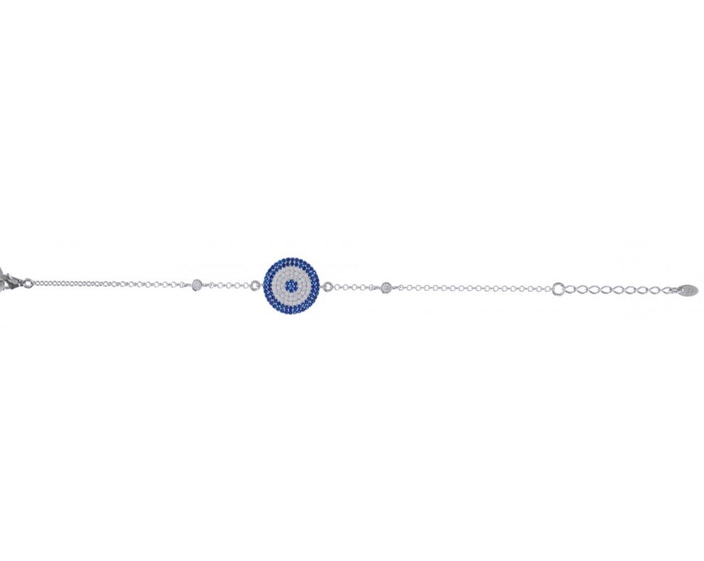 Ithaca Evil Eye Bracelet in Sterling Silver