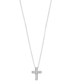 Celebrity Cross Necklace in Sterling Silver